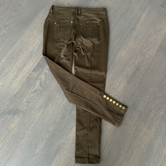 Burberry Brit  Horse Riding Skinny Pants. Skinny 28W. Military Green - Picture 5 of 9